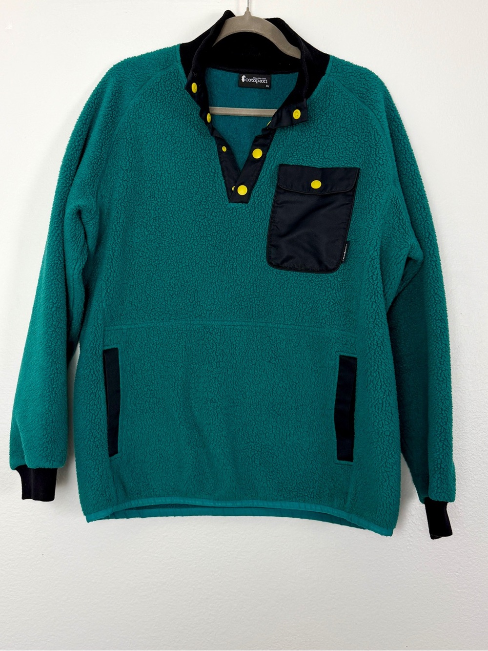 cotopaxi Men’s Cubre Fleece Pullover Teal Turquoise Gorpcore Outdoor Granola XL